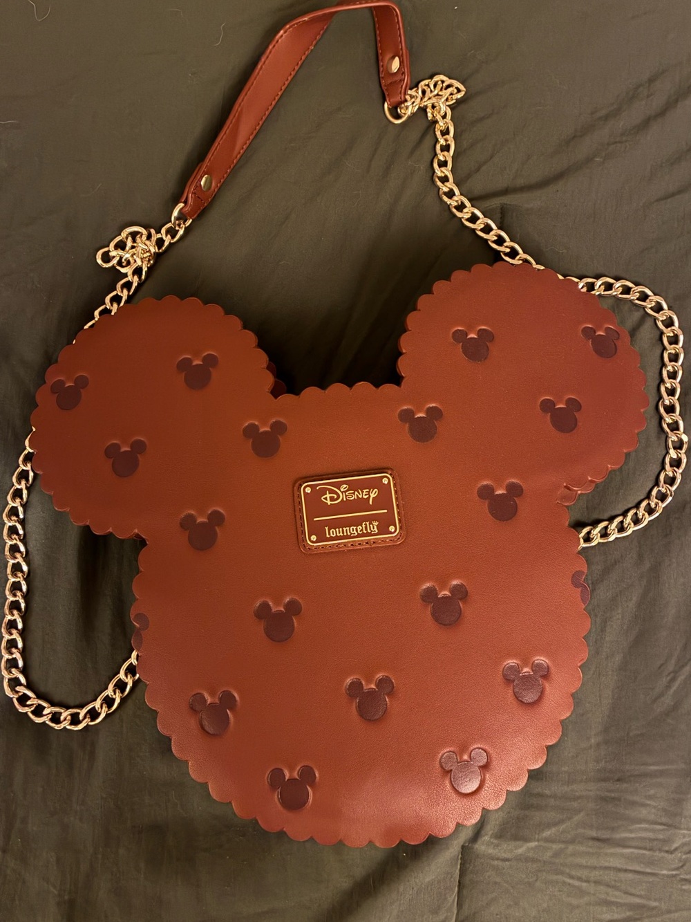 Disney x Loungefly Mickey Ice Cream Sandwhich Brown Crossbody Bag
